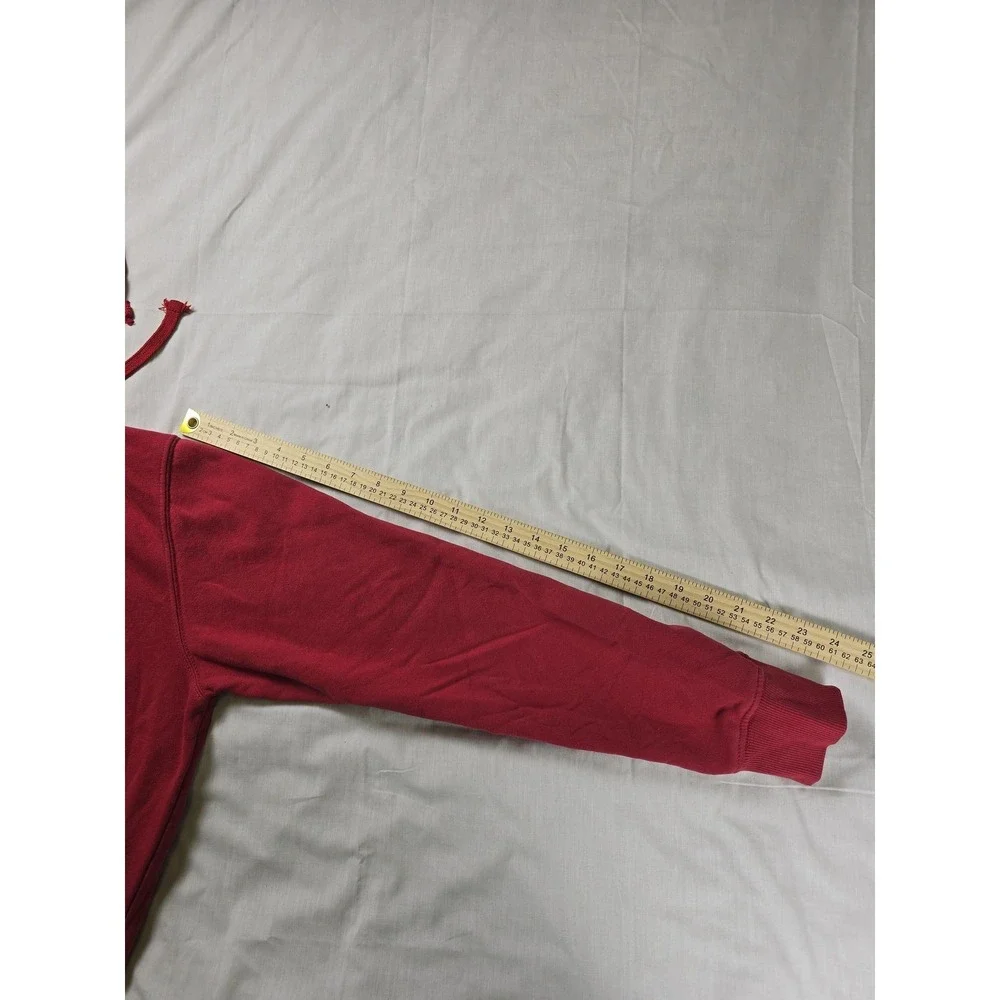 The North Face Hoodie‎ Mens Medium Red Never Stop Exploring Fleece Pullover